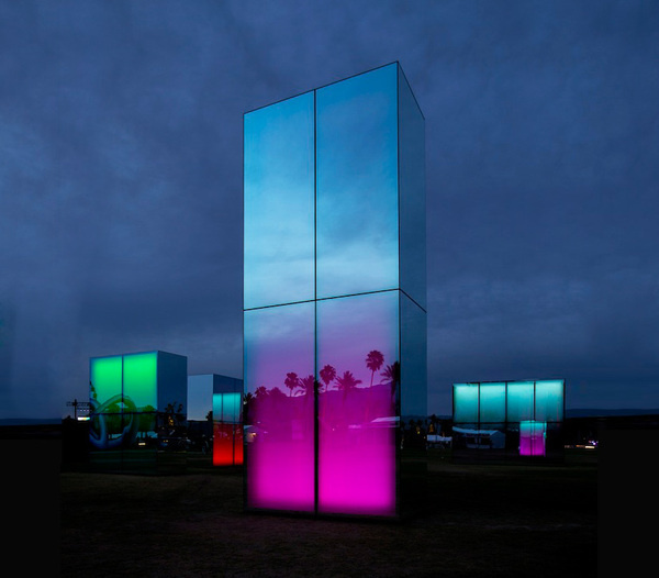 phillip k smith III mirrors reflection field for coachella #coachella