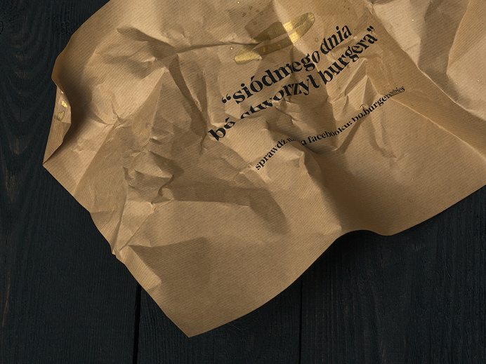 Bó burger and fries culinary food branding corporate design interior architecture by Hopa studio poland mindsparkle mag gold golden black g