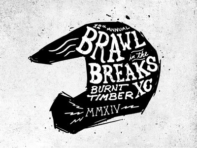 Brawl in the Breaks, Joshua Redmond #typography #drawn #hand #illustration