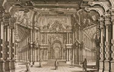 The Party scene theatrale on the occasion of the betrothal of the Prince Royal of Poland ...