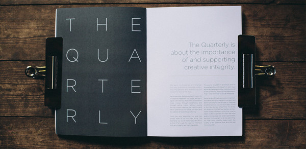 The Quarterly #print #typography #publication #photography