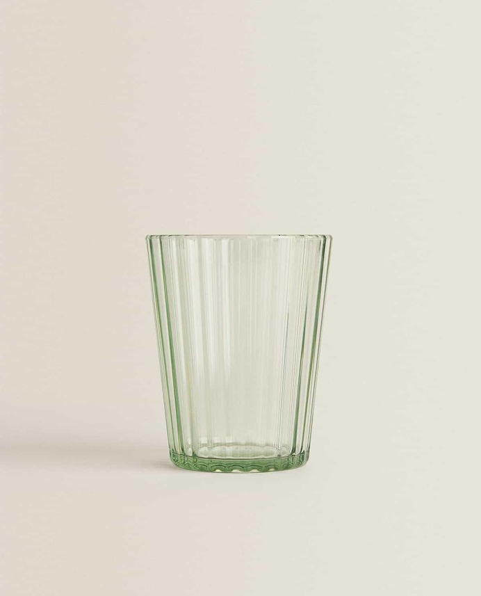 BICCHIERE IN ACRILICO CON LINEE