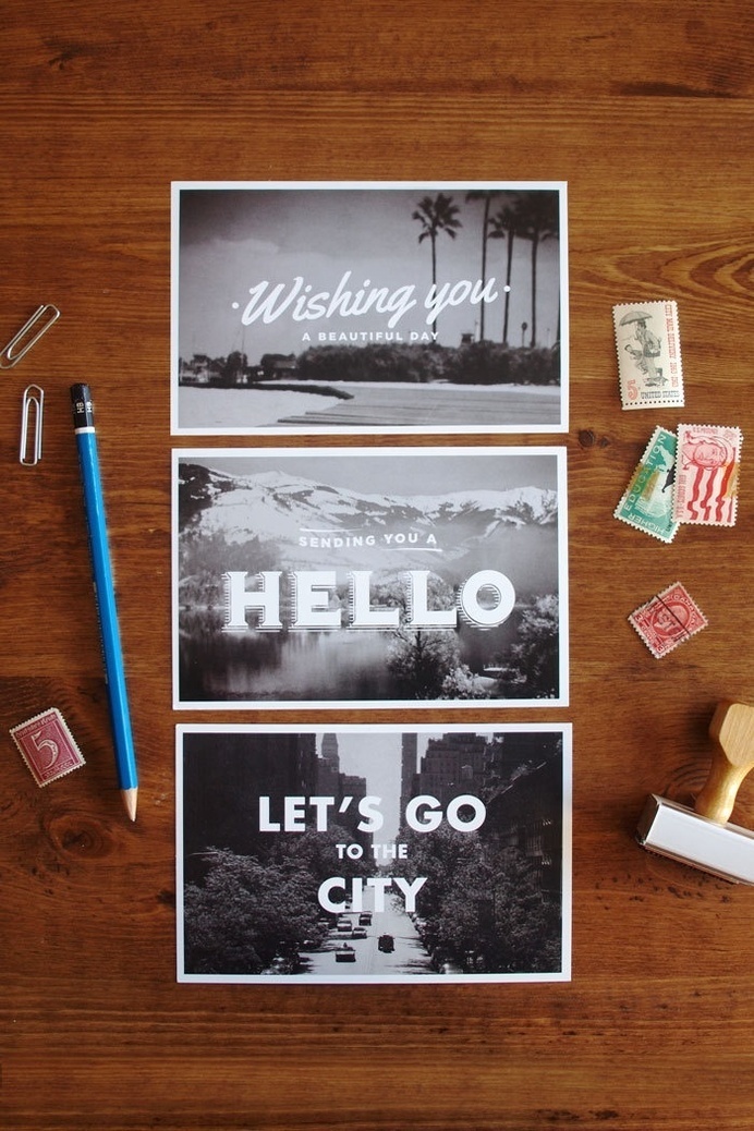 Travel Postcards – Set of 6 #post #print #design #cards