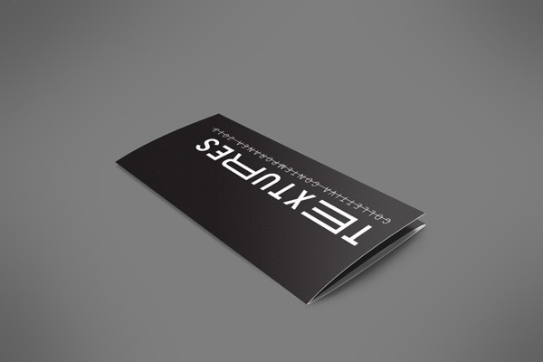 Textures 2013 #white #black #exhibition #minimal #art #layout #brochure #typography