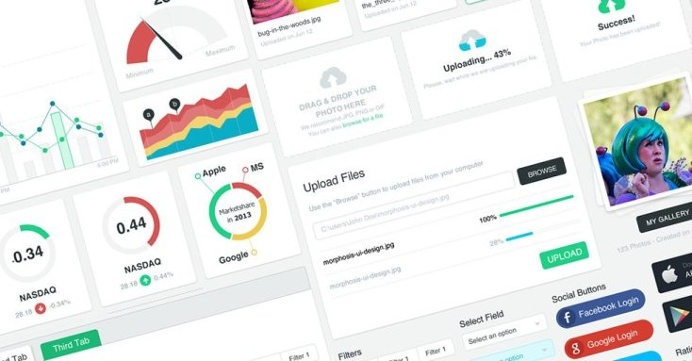 Morph UI Kit PSD
