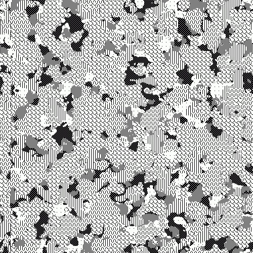 Camouflage Pattern Rendered with MacPaint Patterns, 1 #camouflage #pattern