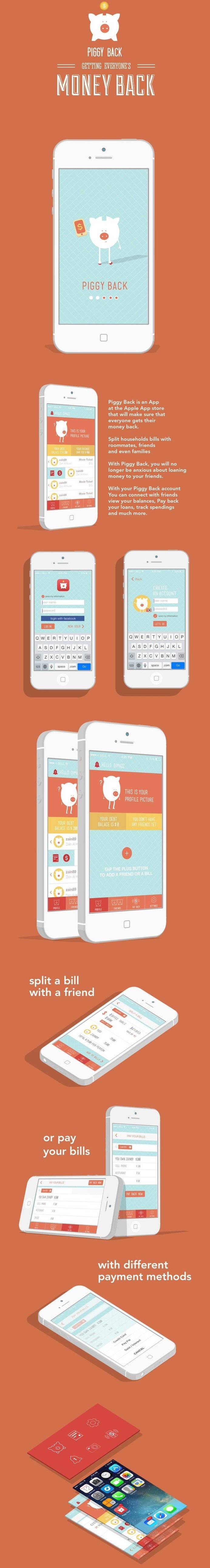 Money Back ui ux app interface digital