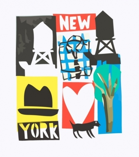 | NY. #heart #red #dog #yellow #color #shapes #illustration #photoshop #york #new