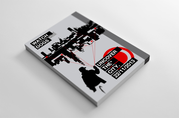 Watch Dogs Release Poster on Behance #printed #print #design #dogs #screen #illustration #posters #watch #modernism #helvetica