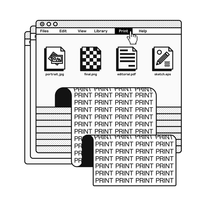 Print Files everyday. #artwork #graphic #design #poster #illustration #minimal #draw #doodle #swiss #helvetica