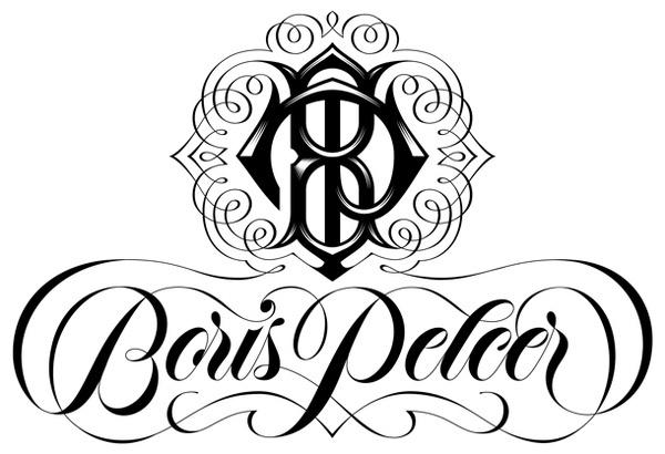 Boris Pelcer :: Boris Pelcer Logo #boris #lettering #script #borispelcer #monogram #logo #pelcer #typography