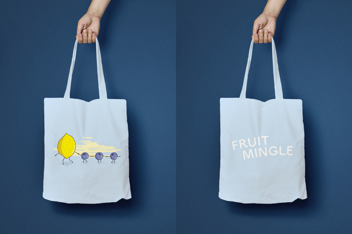 Fruit Mingle Lemon Totebag