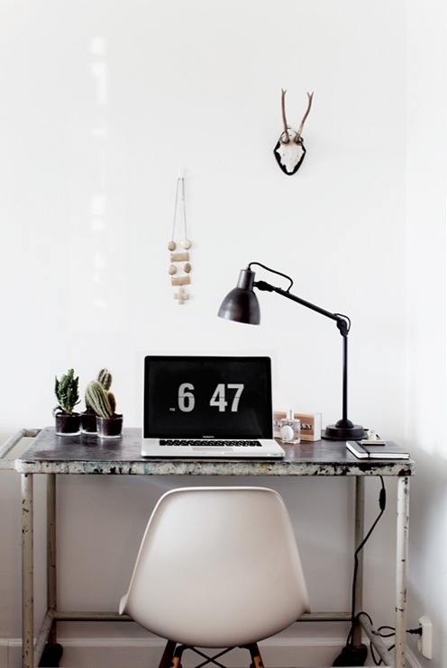 Apartment with Industrial Touch #office #workspace #inspiration