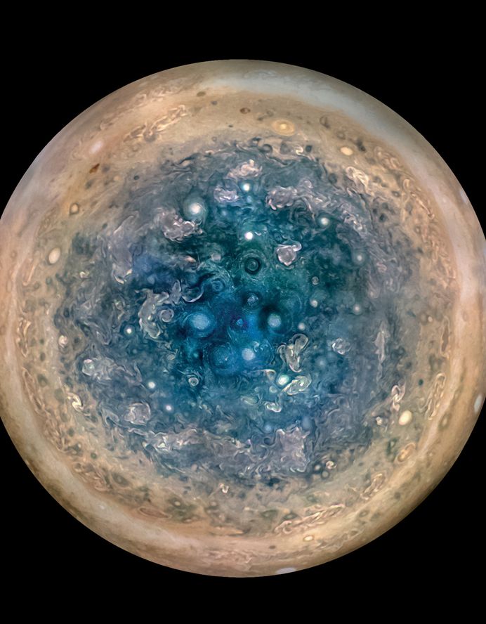 Colossal | Art, design, and visual culture. Up-Close Images of Jupiter Reveal an Impressionistic Landscape of Swirling Gases