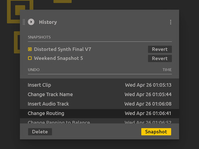 Ableton Live Redesign - History
