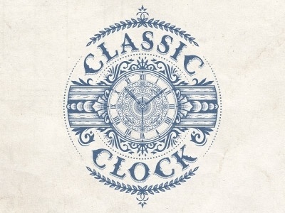 Dribbble - Classicclock by JC Desevre #classic #retro #intricate #illustration #clock #desevre #jc