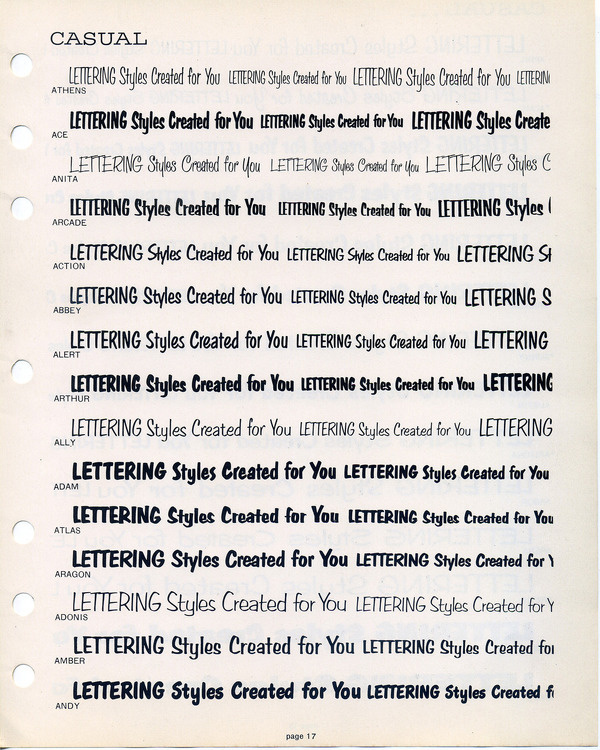 Filmotype type specimen #type #specimen