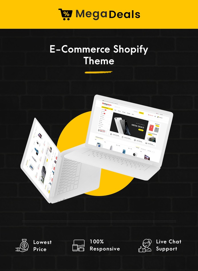 #Mega #Deals - #Shopify Multi-Purpose Responsive #Theme | #TemplateTrip #eCommerce #Website #Design