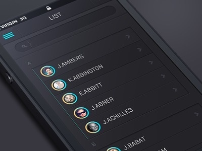 Flat_Mobile_UI #list #flat #mobile #ui
