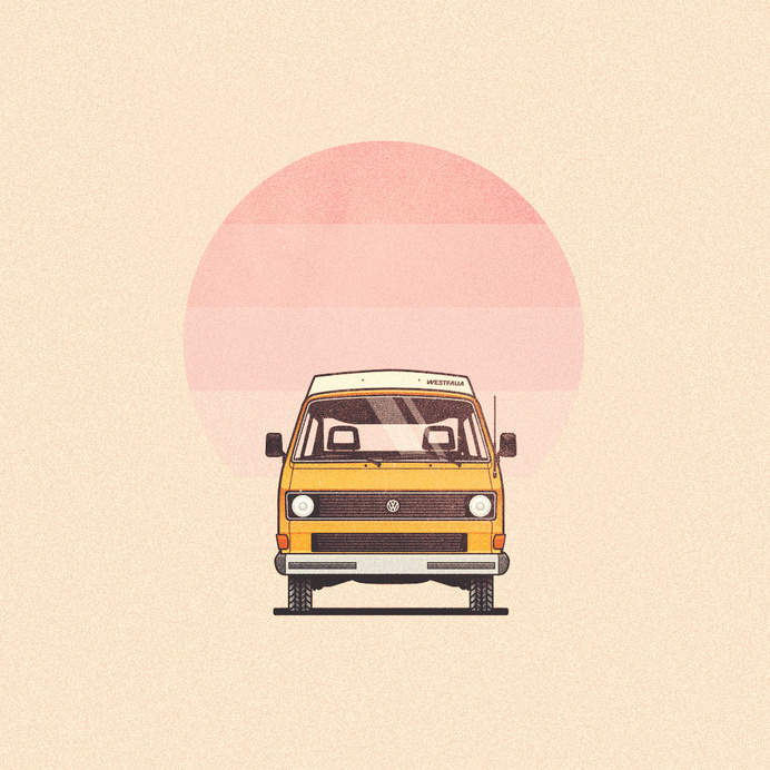 vanagon front view by dee duncan