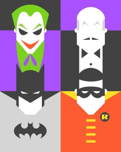 Forma&Co / Re-vision #revision #synthesis #batman #comic #illustration #minimal