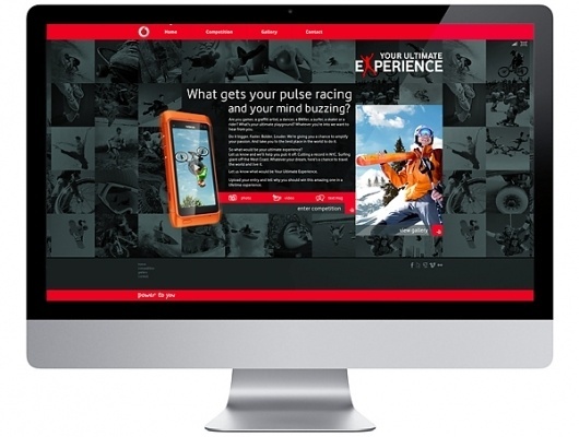 Vodafone - Your Ultimate Experience on the Behance Network #vodafone #design #website #direction #art #webdesign #layout