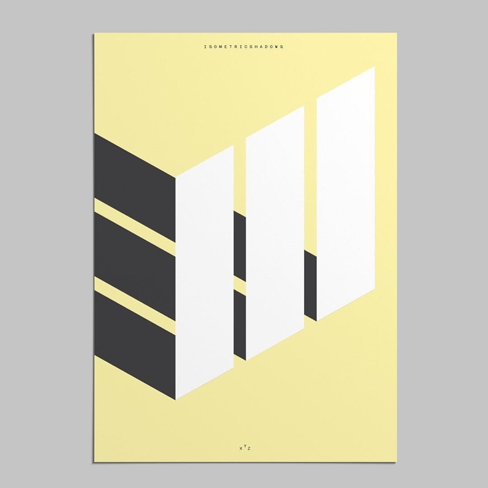 isometric shadows poster #isometric #shadows #poster #gassiotandllobet #gassiotllobet #poster #graphicdesign