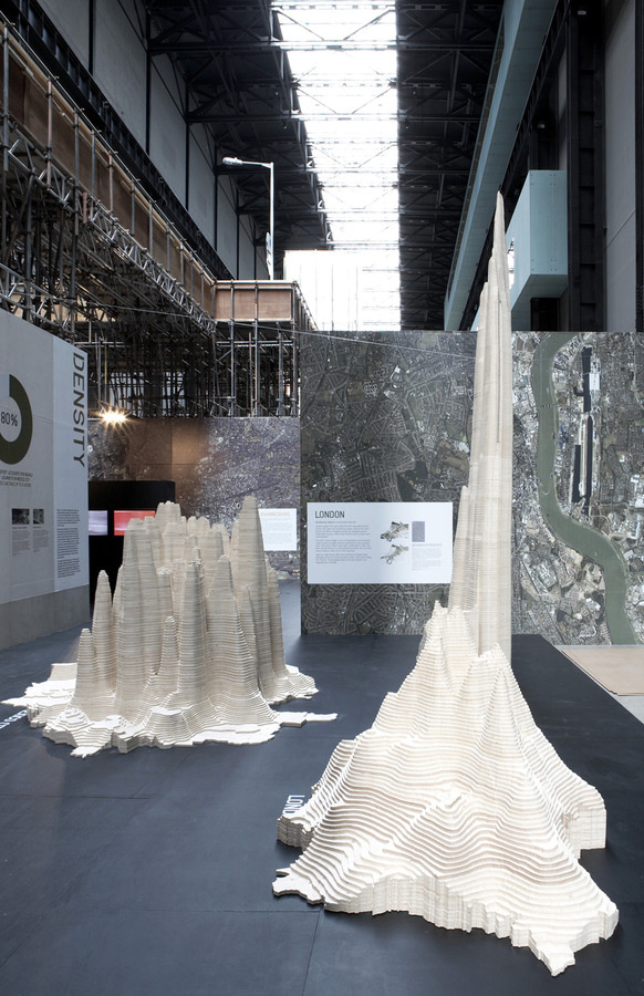 Wooden Population Density Mounds #exhibition #generative
