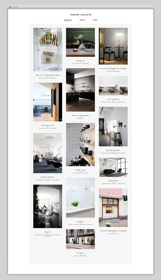 Joanna Laajisto #design #website #grid #layout #web