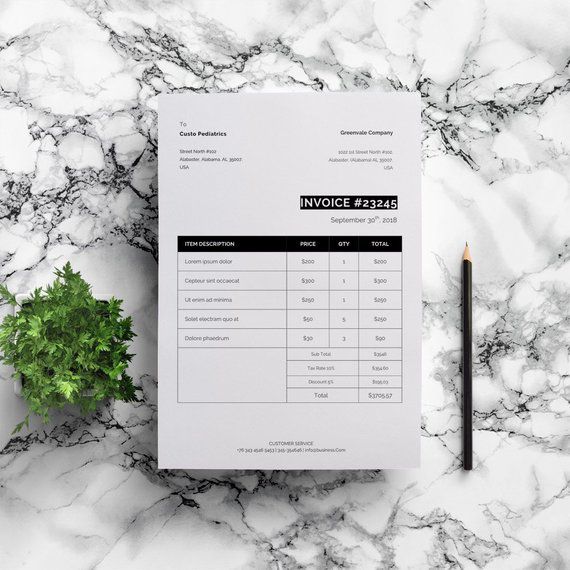 Formal Invoice