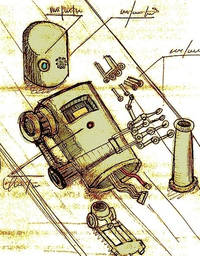 Todos os tamanhos | Passadismo 2 | Flickr – Compartilhamento de fotos! #illustration #sketch #robot