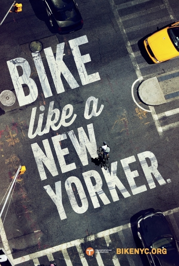 Bike like a New Yorker — Mother Creative Journal #typography #design #advertising #bike #york #new