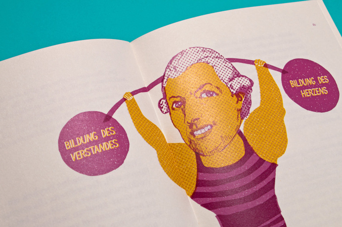 #book #illuminaten #bookbinding #relief #yellow #green #blue #multiply #screenprint #typography #illustration #infographic