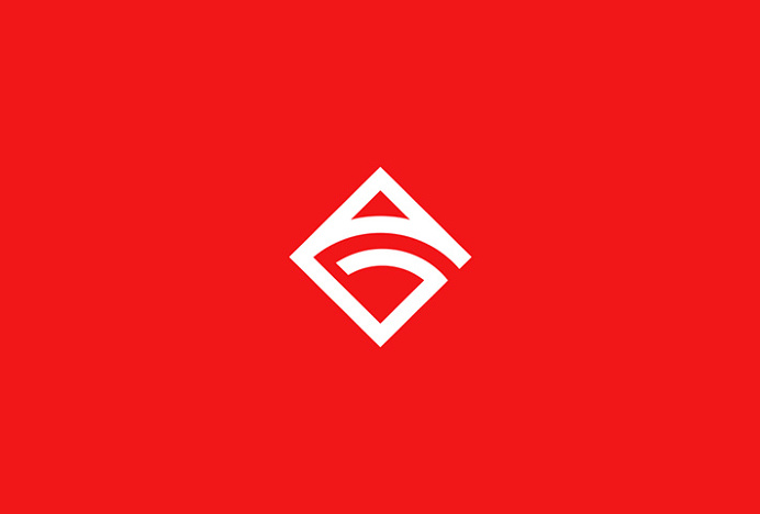 Audiogram by Philippe Gauthier and DeuxHuitHuit #logo #mark #symbol #red