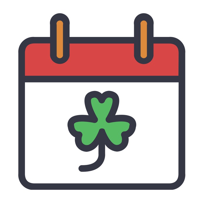 See more icon inspiration related to calendar, clover, st patrick, time and date, cultures, shamrock and celebration on Flaticon.