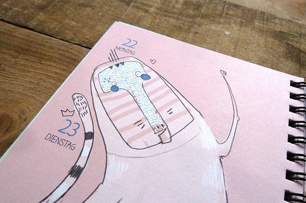 Prinz Apfel Timeplanner 2014 #prinzapfel #planner #illustration #agenda