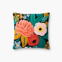 Blush Vintage Blossoms Embroidered Pillow | Rifle Paper Co.