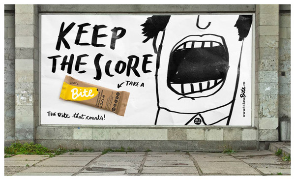PGS_Bite_bilboard_.jpg #illustration #advertising #packaging #ink #food #advert