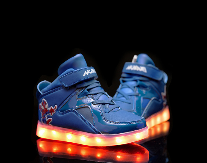 Kids Super Nova LED Luminous Shoes blue