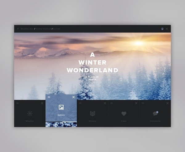 Weather dashboard global outlook #web #ui