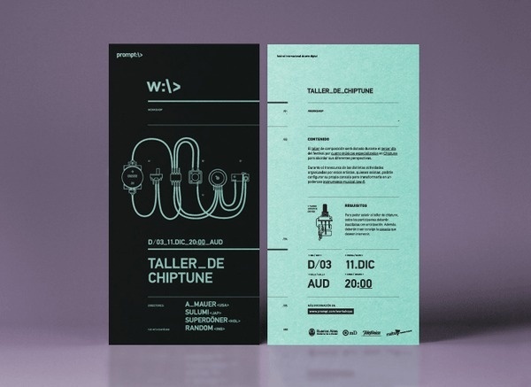 Chiptune — Technology Workshop #typography
