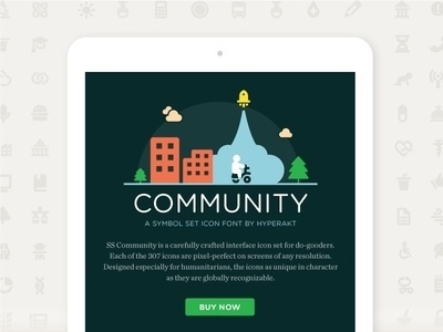 Microsite for Community Symbolset #icons #illustrations #symbols