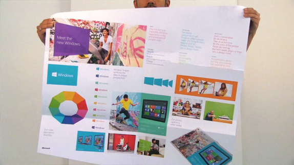 Windows 8 Launch #layout #folding #colour
