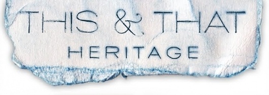 THIS N THAT HERITAGE #branding #design #logo #indigo #identity #vintage #navy #type #typography
