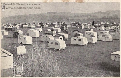 Old caravan postcards & photos from the 1940s and 1950s