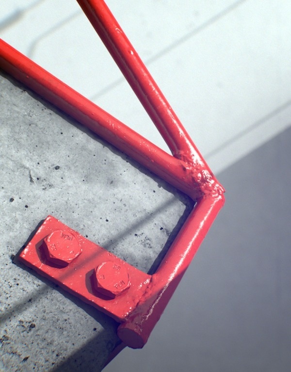 urban taster | a quick (almost daily) taste of the urban landscape #sculpture #red #weld #bolts #cement