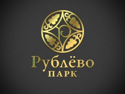 Rublevo Park #floral #arms #gold #antiqua #logo