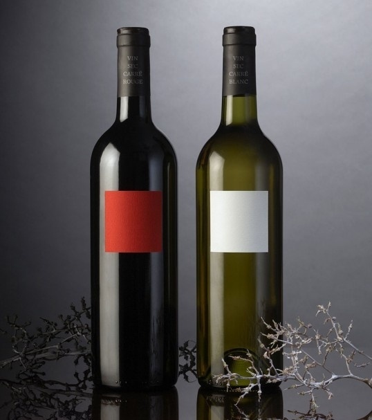 Carre Rouge & Blanc | Lovely Package #packaging #label #wine
