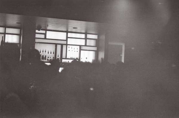 coffee & techno #ae1 #analog #damnnyc #damn #canon #photography #bar #nyc #light #club