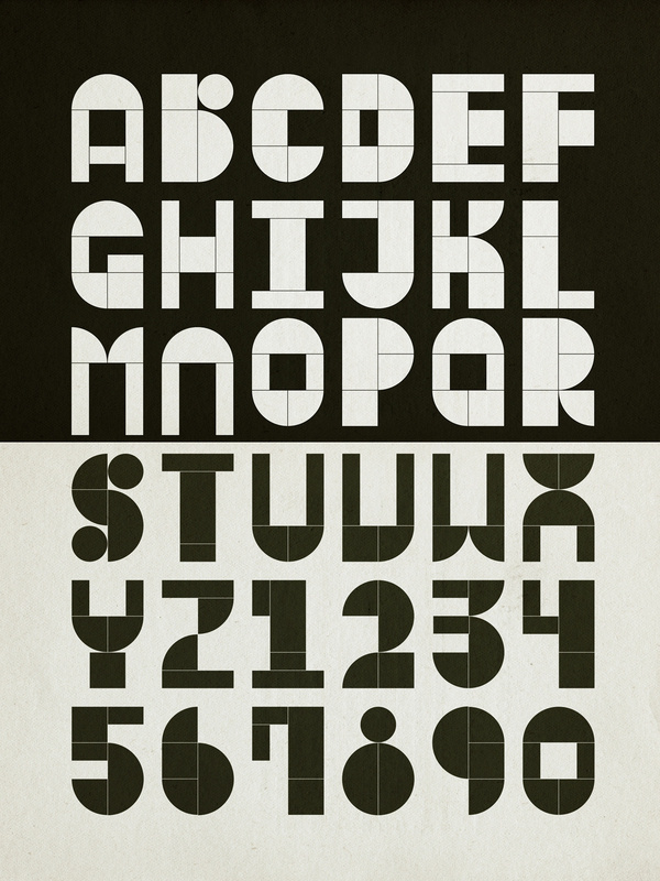 Typography inspiration example #6: Modular Typography on Typography Served #wood #stamp #typography